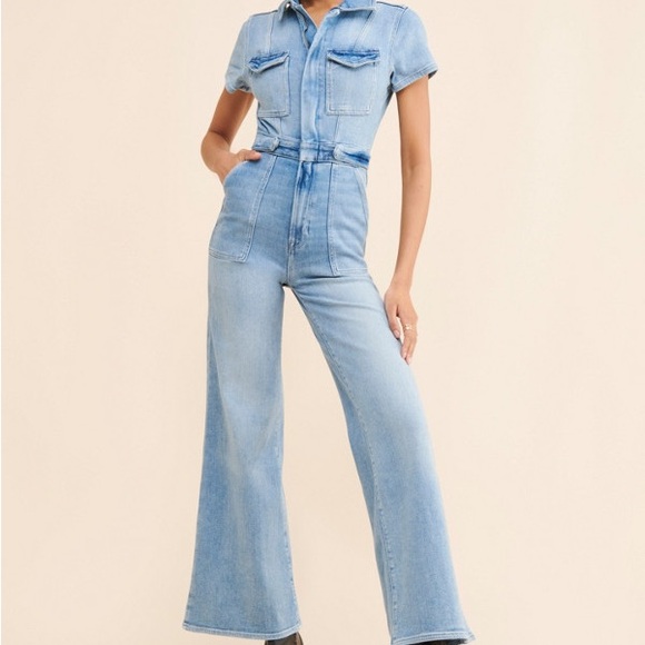 Good American Pants - NWT Good American Fit For Success Palazzo Jumpsuit